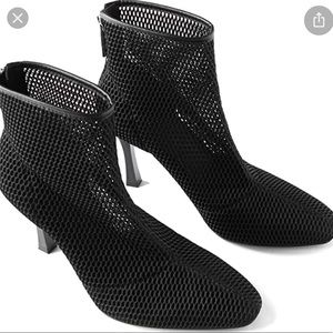 Zara high heel mesh ankle bootie size 39/8 NWTS